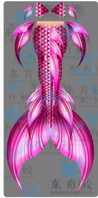 Original Mermaid Tail 'Fish Scales' – Mermaid Performance Costume for Aquarium Shows and Diving Suits