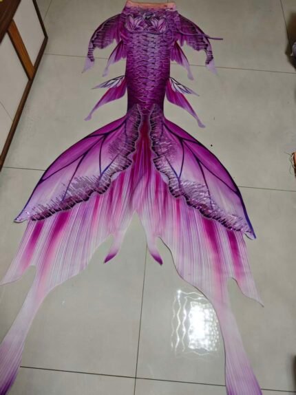 Magenta Floral-Sprite Mermaid Tail