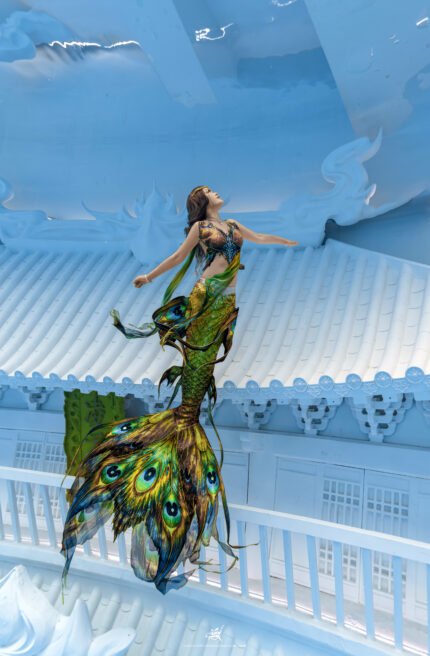 Gorgeous Peacock Sequin Mermaid Tail Performance Costume