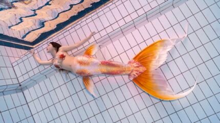 Koi Fish Semi-Silicone Sequin Mermaid Tail